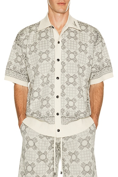 MA Quad Check Mesh Knit Shirt