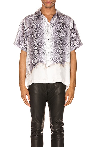 Python Short Sleeve Button Up