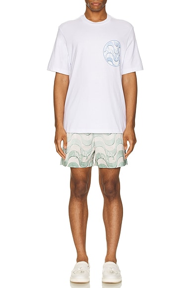 Staggered Swim Trunk