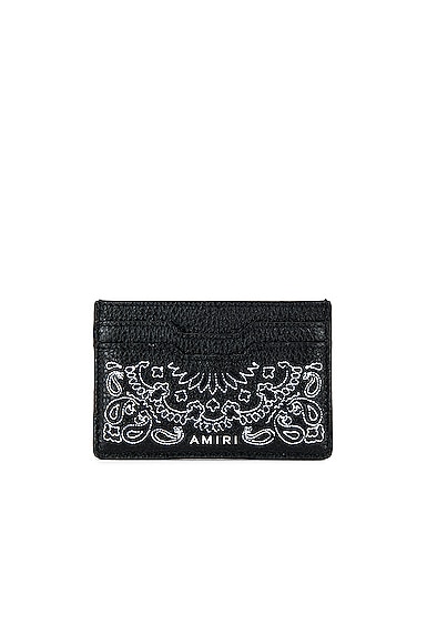 Amiri Bandana Cardholder in Black
