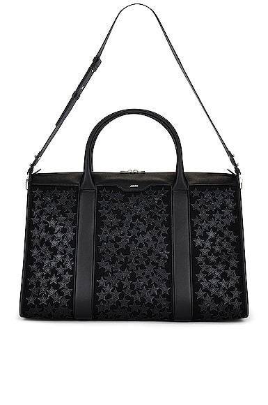 Amiri Stars Bag in Black