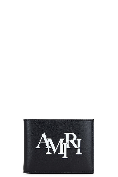 Amiri Staggered Bi-fold in Black