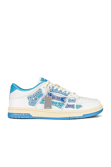 Amiri Bandana Skel Low Top Sneaker in Blue