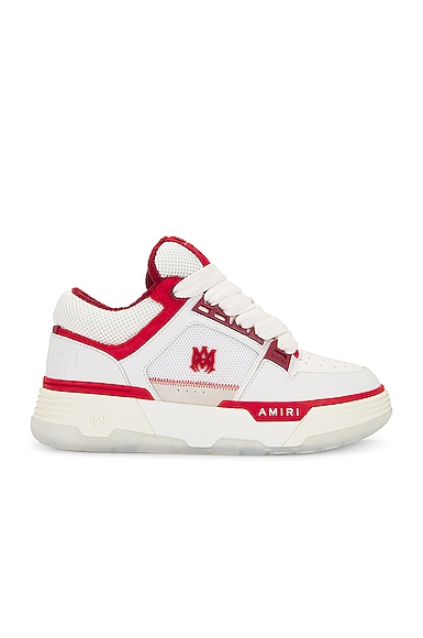 Shop Amiri Ma-1 Sneaker In White & Red