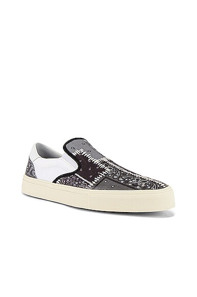 Amiri Bandana Reconstructed Slip On in Black FWRD