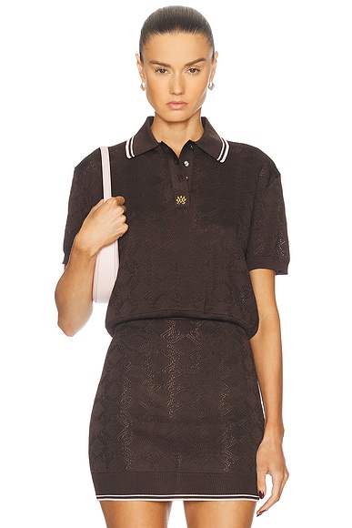 Knit Polo Top
