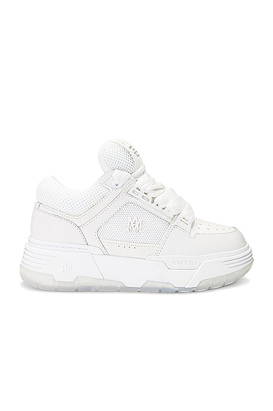 Shop Amiri Ma-1 Sneaker In White & Grey