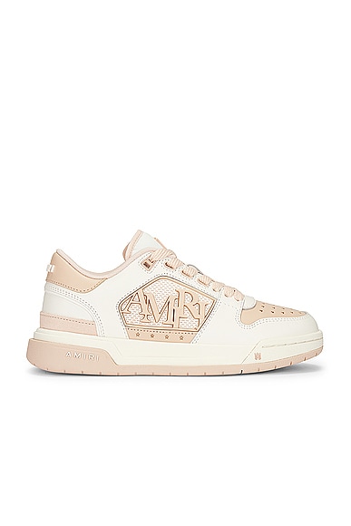 Shop Amiri Classic Low Sneaker In White Pink
