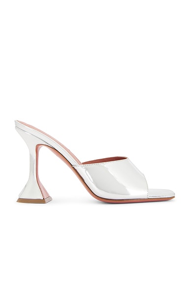 AMINA MUADDI Lupita 95 Slipper Mule in Mirror