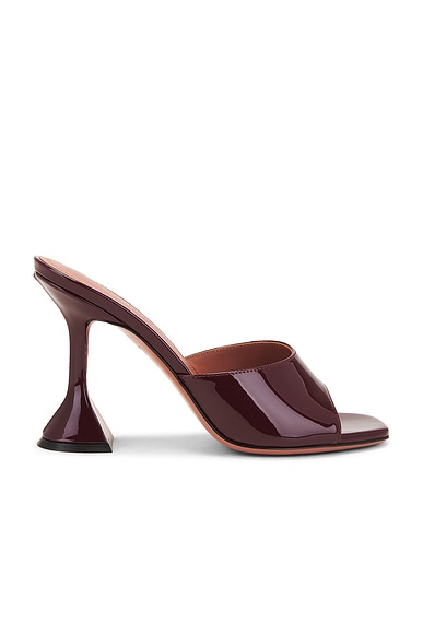 AMINA MUADDI Lupita 95 Patent Slipper in Wine