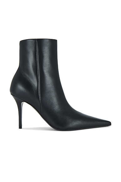 AMINA MUADDI Barbara 90 Nappa Bootie in Black