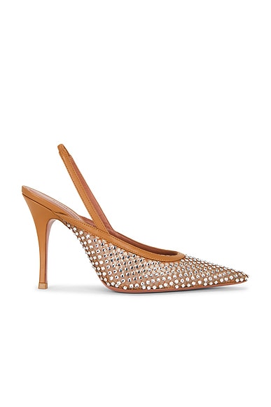 Felicia 100 Crystal Net Sling Pump