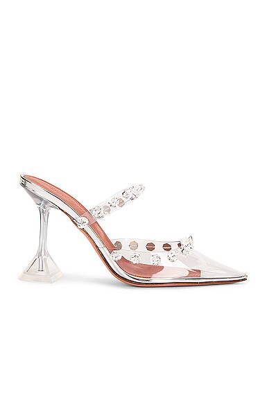 amina muaddi transparent shoes