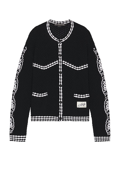 ANDERSSON BELL - 【21AW】ボックスシルエット フリンジ ウールカーディガン / MILTON HEAVY WOOL CARDIGAN  / ブルー/ グリーン | STORY