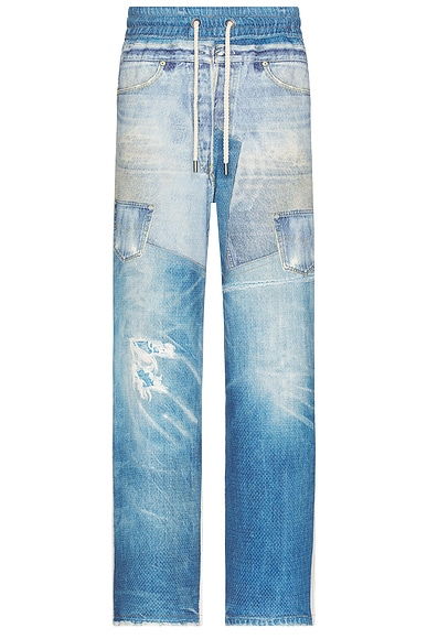 Marni 5 Pocket Straight Denim Jean in Illusion Blue | FWRD
