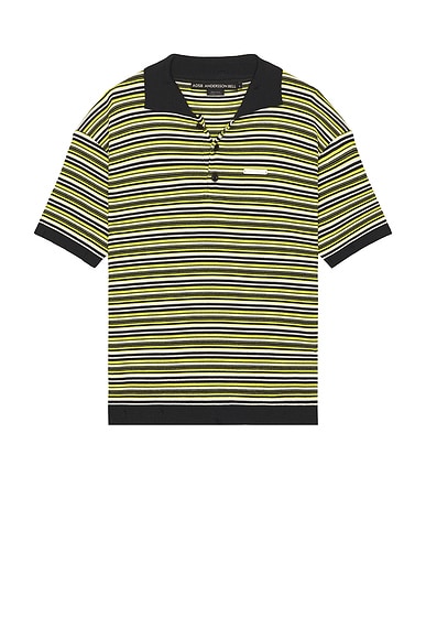 Stripe Polo Sweater in Multicolor