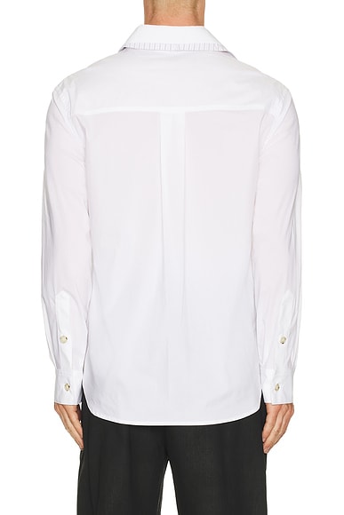 Open Collar Layered Shirt