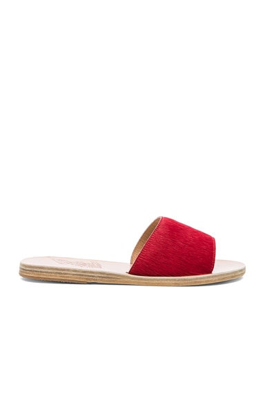 Real Dyed Calf Hair Taygete Sandals