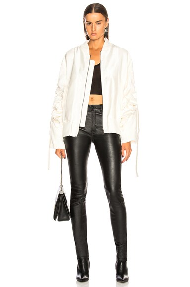 Tab Sleeve Bomber Jacket