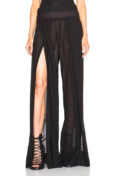 Wide Leg Belted Trousers