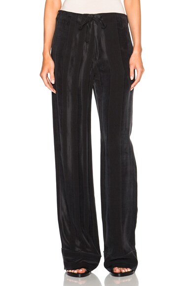 Classic Stripe Satin Trousers