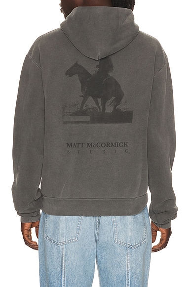 Austin Post x Matt McCormick Among The Low Light Pullover Hoodie in Washed Black