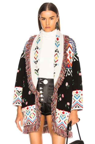 Greenland Oversized Jacquard Cardigan