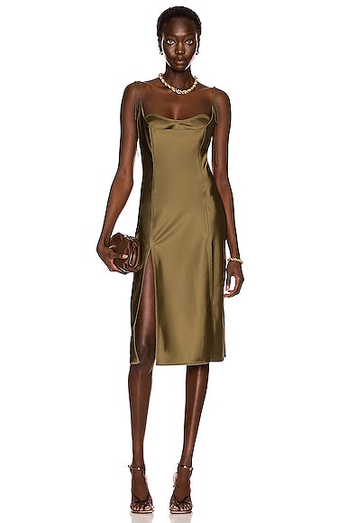 anna Acne Studios - Strap dress - Dark green