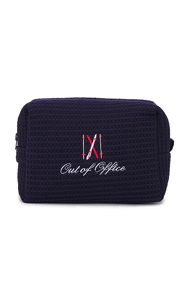 Abbode Ski Vacation Waffle Pouch in Navy
