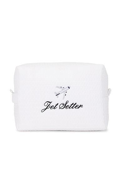 Abbode Jet Setter Waffle Pouch in Cloud
