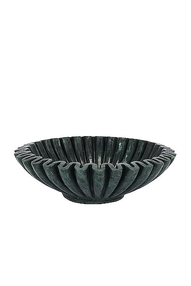Anastasio Home Ruffle Bowl In Emerald