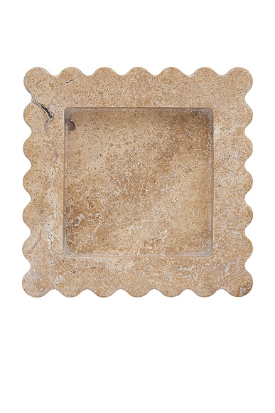 Anastasio Home The Box Tray In Travertine