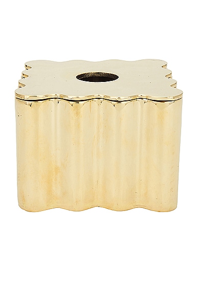 Anastasio Home Box Box Tissue Holder In Gold