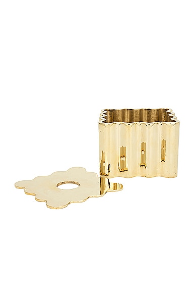 Anastasio Home Box Box Tissue Holder In Brass