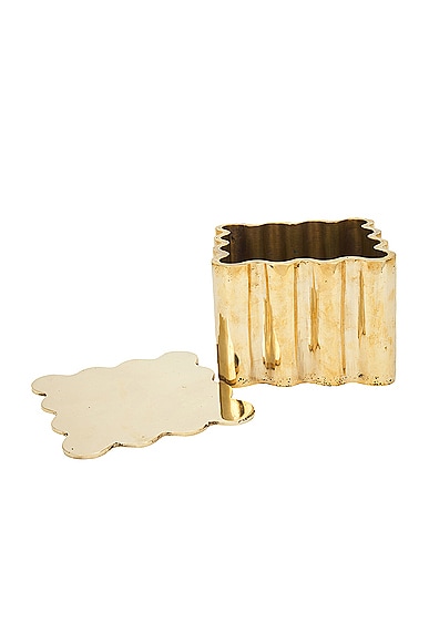 Shop Anastasio Home Box Box In Brass