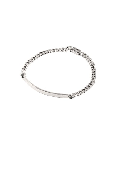 A.P.C. Small ID Bracelet in Silver FWRD