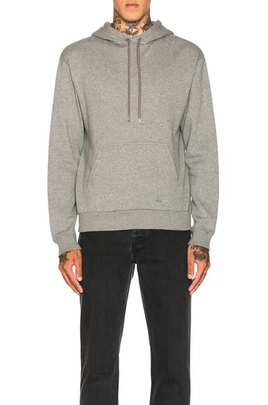 A P C Bro Hoodie In Light Grey Fwrd