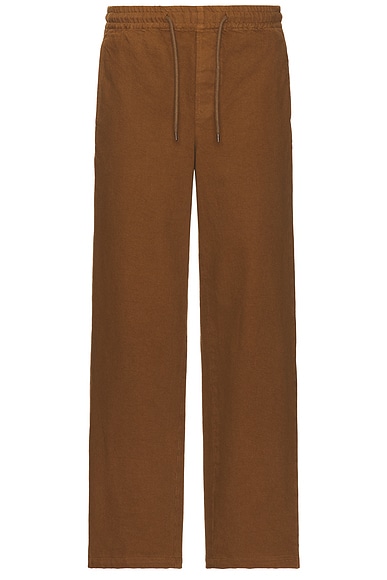 WACKO MARIA Double Pleated Chino Trousers in Brown | FWRD