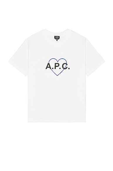 A.P.C. T-Shirt Amore in White