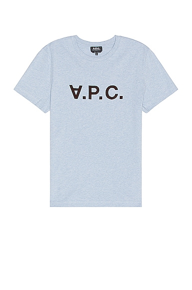 A.P.C. T-shirt in Washed Indigo | FWRD