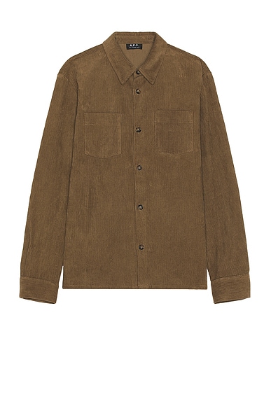 A.P.C. Joe Shirt in Taupe
