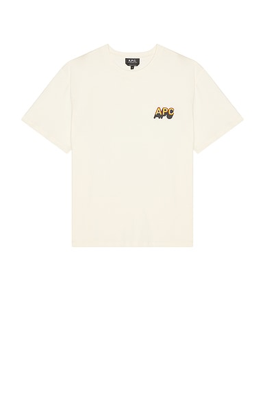 A.P.C. 70's T-Shirt in Ecru