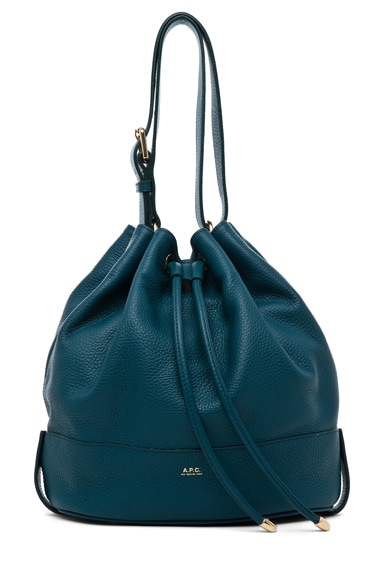 A.P.C. Bucket Handbag in Bleu Canard | FWRD