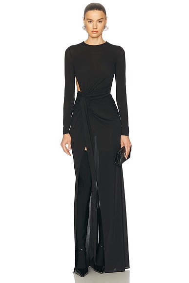 Cut Out Jersey Gown