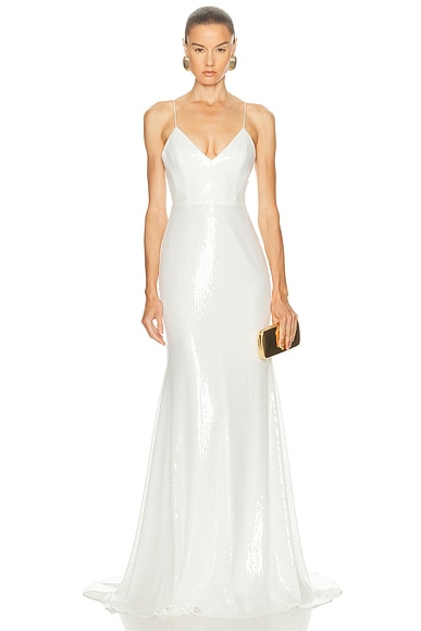 Alex Perry Bikini Gown in White