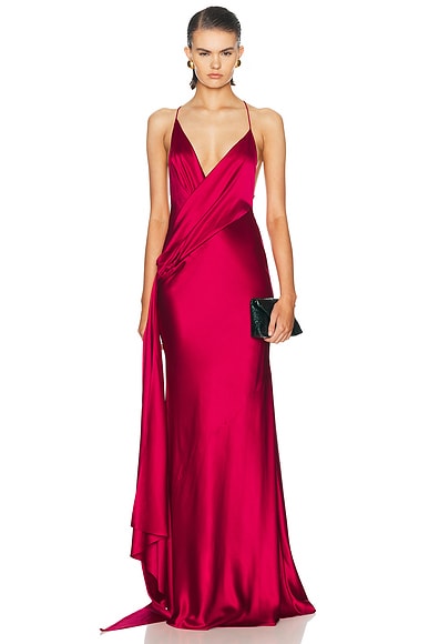 Bikini Wrap Asymmetric Gown