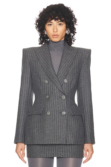 Double Breasted Fitted Blazer