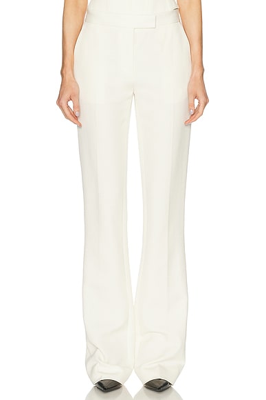 Alex Perry Tailored Suiting Bootcut Trouser in Ecru