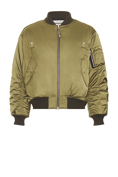 ALPHA INDUSTRIES L 2B Hybrid Flight Jacket in Gunmetal Black Commander Red Rose Gold FWRD