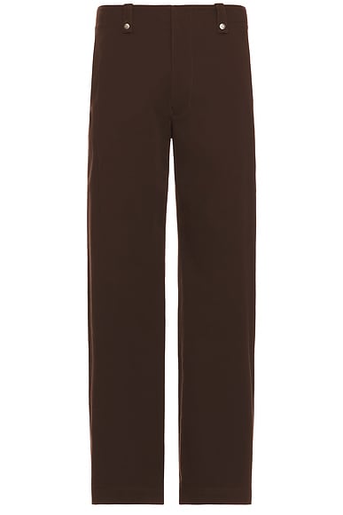 After Pray Wide Chino Pants in Brown